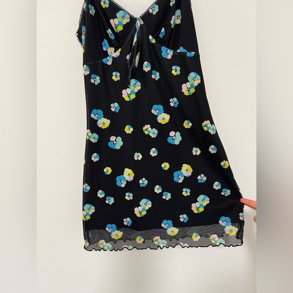 BP. Black Floral Mini Dress - Picture 4 of 9